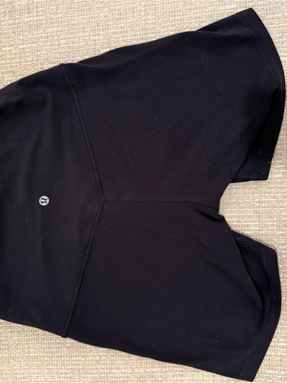 Black Lululemon Align High-Waisted Shorts - Picture 2 of 2